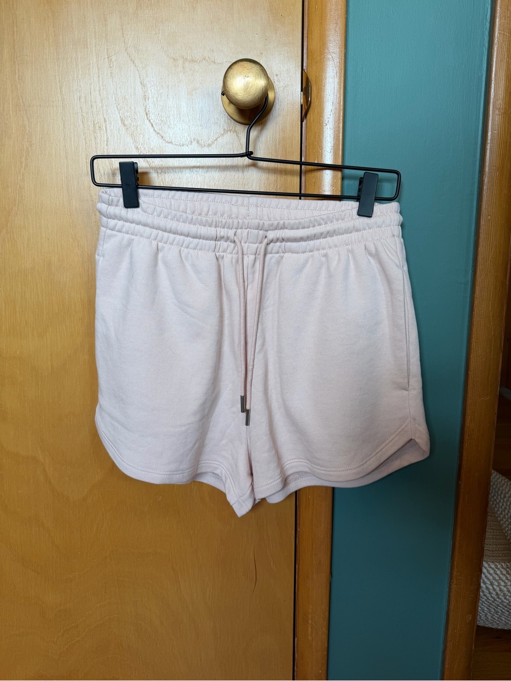 H&M Light Pink Drawstring Athletic Shorts